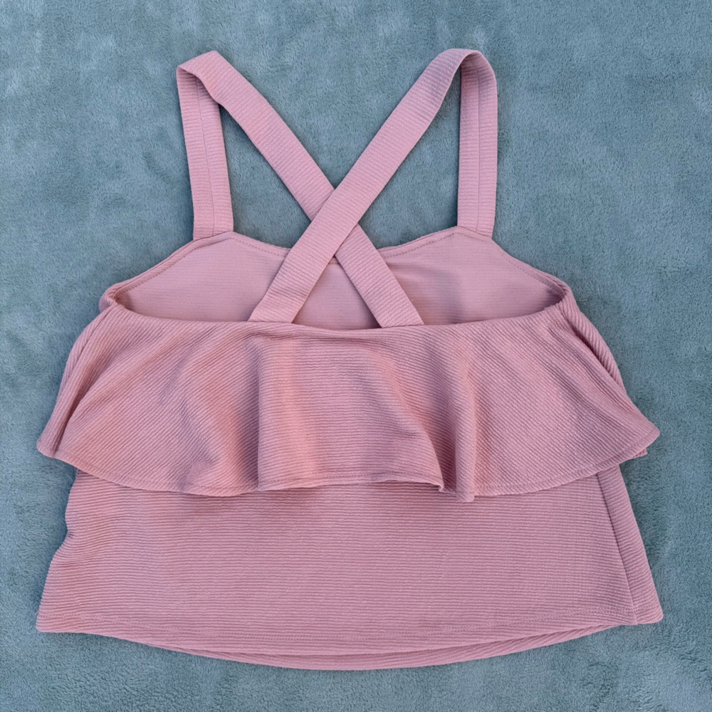 Madewell texture and thread tiered tank top - Picture 4 of 7